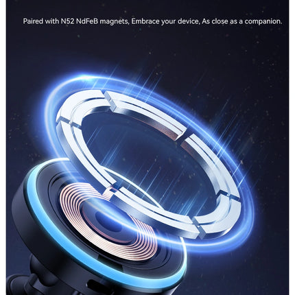 15W Magnetic Wireless Charging Car Holder