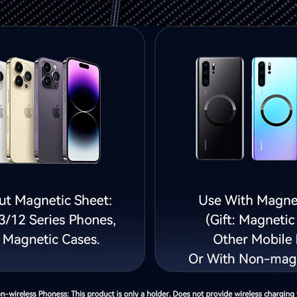 15W Magnetic Wireless Charging Car Holder