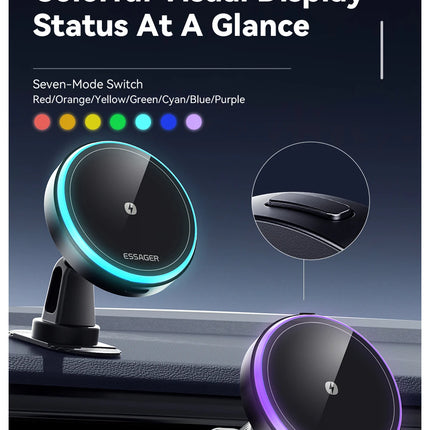 15W Magnetic Wireless Charging Car Holder