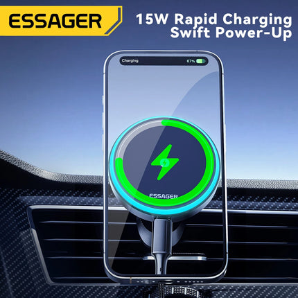 15W Magnetic Wireless Charging Car Holder