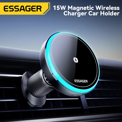 15W Magnetic Wireless Charging Car Holder