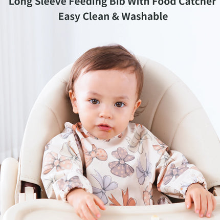 Baby Bibs Toddler Waterproof Long Sleeve