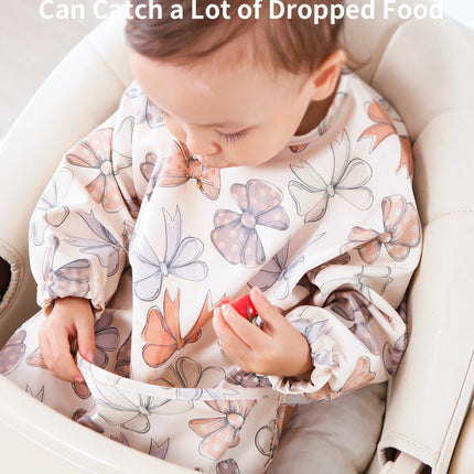 Baby Bibs Toddler Waterproof Long Sleeve