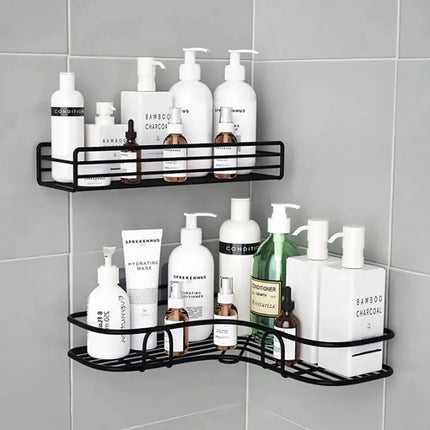 Wall-Mounted Corner Bathroom Shelf