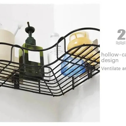 Wall-Mounted Corner Bathroom Shelf