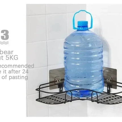 Wall-Mounted Corner Bathroom Shelf