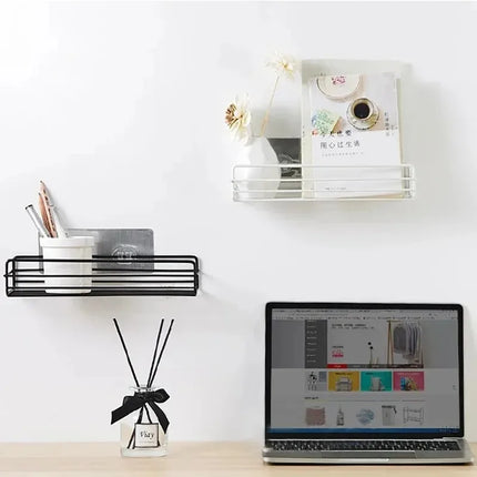 Wall-Mounted Corner Bathroom Shelf
