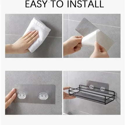 Wall-Mounted Corner Bathroom Shelf