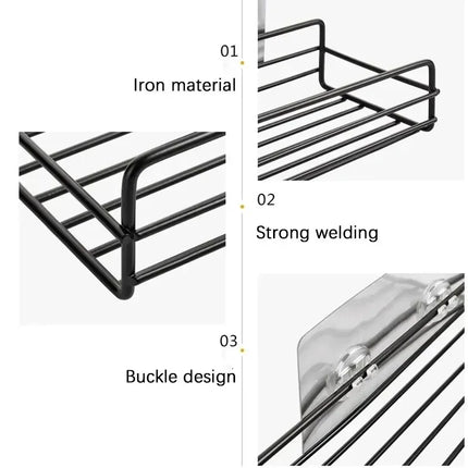 Wall-Mounted Corner Bathroom Shelf