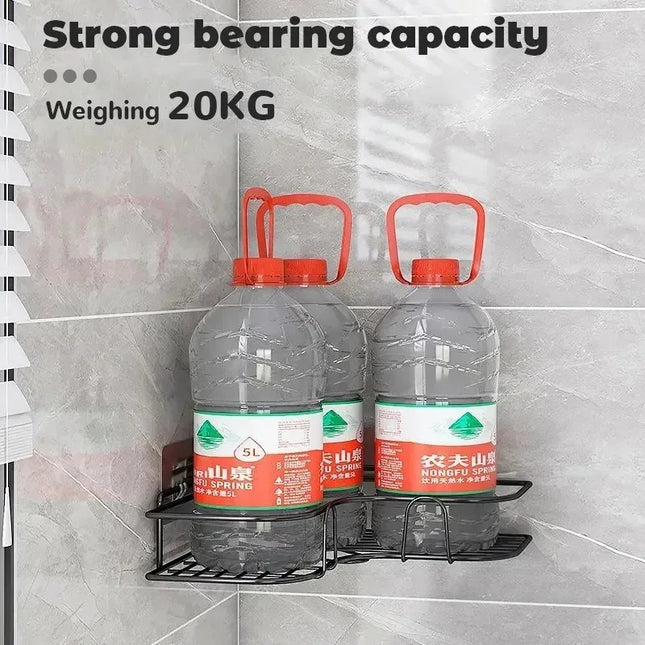 Wall-Mounted Corner Bathroom Shelf