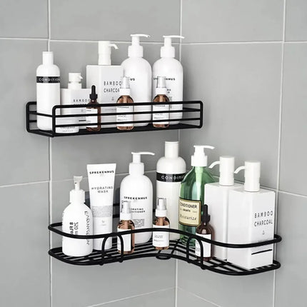Wall-Mounted Corner Bathroom Shelf