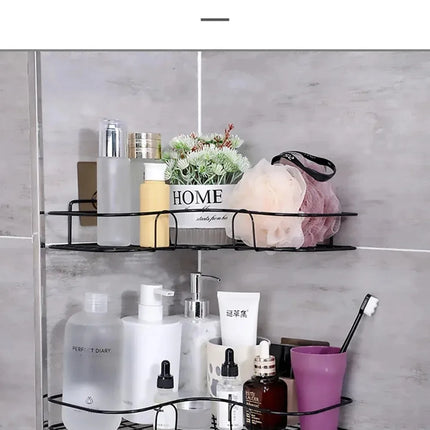 Wall-Mounted Corner Bathroom Shelf